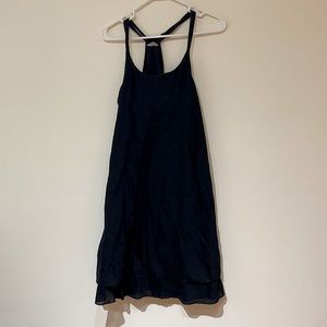 Athleta Wave Break Dress 739050 Black Racerback